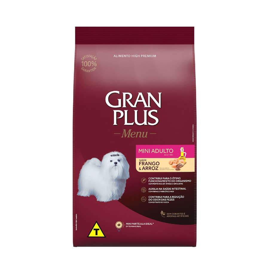 Gran Plus Mini Adulto sabor Pollo & Arroz - 10.1 kg.