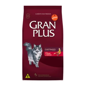Gran Plus Gato Adulto Castrado sabor Carne & Arroz - 10.1 kg.